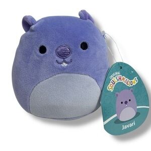 Original Squishmallows 5" Javari The Groundhog New With Tags Stuffed Plushie Toy